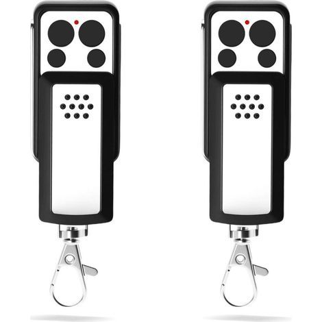 Universal Gate Remote Control - Pack of 2 Gate Remotes 433.92 MHz - Compatible with 114253, OLD 104250, RED 104257, 104251, 104350 - 4 Channels, Rolling Code, Slider Design - Batteries Included (1/4)
