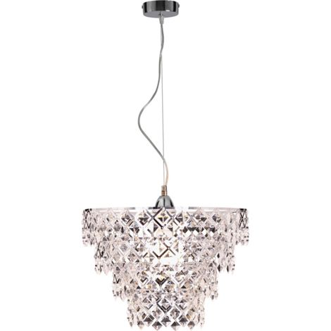 Naeve FANCY Suspension 38 cm Chrome 1 ampoule E27 (1/4)