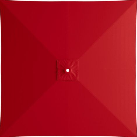Quadratischer Polyester-Gartenschirm, Ersatzdach für 2 m Marktschirm, Ersatzdach für Gartentischschirm (rot)