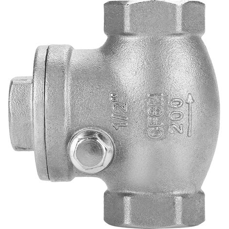 Rückschlagventil aus Edelstahl, 1/2" DN15, Innengewinde, WOG-Druck 200 PSI (1/5)