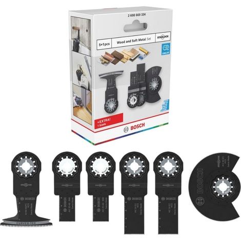 BOSCH 2.608.669.334 (6pc) Wood & soft metal set