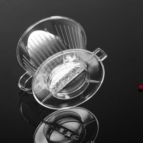 Filtres à café transparents réutilisables, infuseur à café portable en forme de cône, outil pour purifier les arômes (1/5)