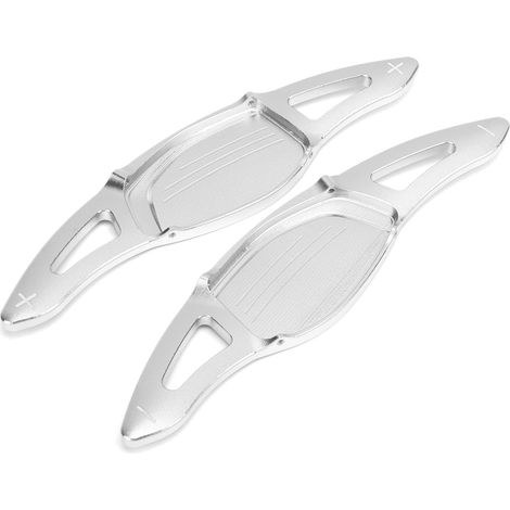 2 pièces Extension palettes de changement de vitesse volant aluminium alliage remplacement pour RS3 RS4 RS5 R8 TT RS Argent