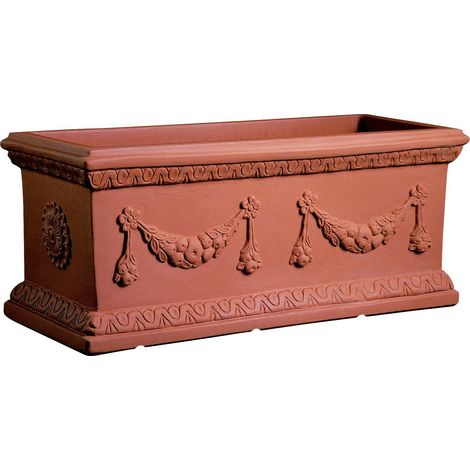 Cassetta resina Doppio Festone cm. 120 Terracotta