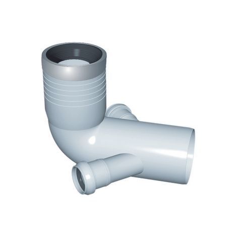 Curva WC Prolungata 2 Attacchi con Guarnizione Nicol Ø 110 a 116 a 50 (1/2)