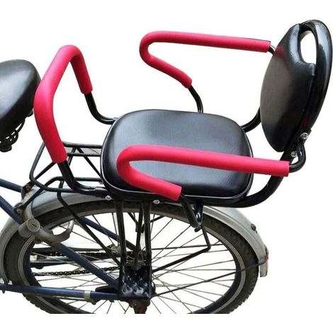 Siège passager enfant pour VTT électrique, repose-pieds inclus, barrière haute de sécurité, accessoire confortable pour cyclisme familial (1/4)