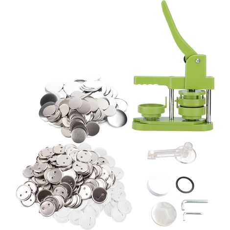 Miniatur-Rotationsabzeichenmaschine (58 mm) mit 100 Verbrauchsmaterialien für die Abzeichenproduktion (1/5)