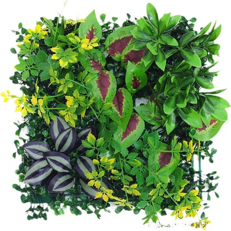 Fuleadture Parete verde artificiale, efficace decorazione naturale per ufficio, sala giochi, pannelli murali facili da montare, ideale decorazione per ufficio