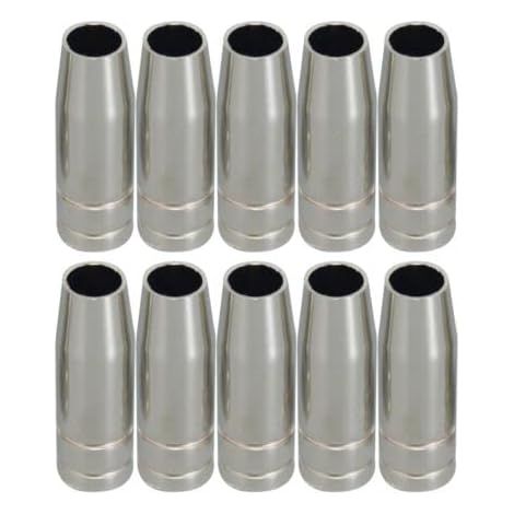 Bouches de protection coniques pour torche de soudure MIG MAG, 145.0075, en cuivre, épaisseur de paroi 1,2 mm, pour torche de soudure CO2 15AK MB15, paquet de 10 pièces (1/3)