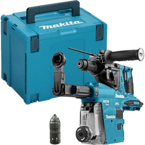 Makita DHR281ZWJ 18vx2 LXT SDS+ Rotary Hammer Drill with Dust Extraction Naked In Case (1/5)