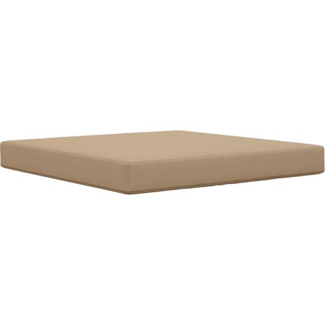 Cojín para sofá de exterior Taupé 80 x 80 x 8 cm Poliéster vidaXL