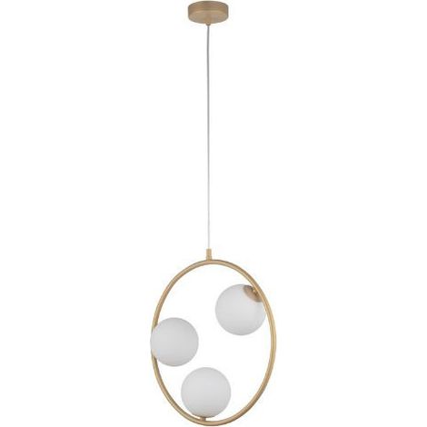 BOBOCHIC - Lustre EVAN en acier  3 lampes Or
