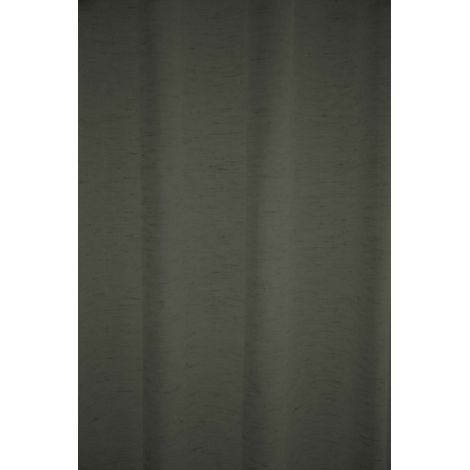Rideau en lin semi-transparent gris foncé, 140x245 cm, passants invisibles, polyester et lin (1/3)