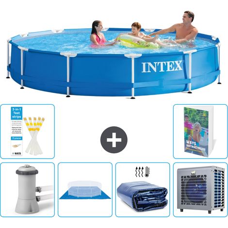 Intex Piscina con struttura Rotonda - 366x76 cm - 7-pezzi  S278 (1/5)