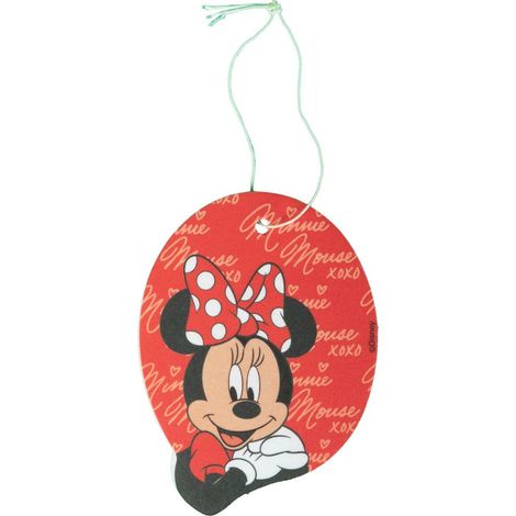 Profumatore deodorante auto Minnie Mouse vaniglia topolina rosso bianco fragranza profumo elastico (1/3)