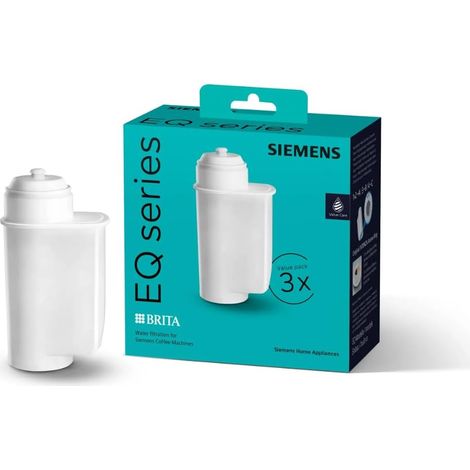 3 Filtre à eau, Réduit calcaire et chlore, Pour machine expresso automatique EQ, Blanc (1/5)