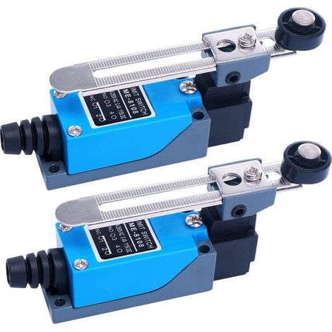 2 Pièces ME-8108 Interrupteur de Fin de Course Momentané,Interrupteur Levier deLevier Rotatif Réglable NC-NO Pour les machines et autres équipements électroniques ME-8108 (1/4)