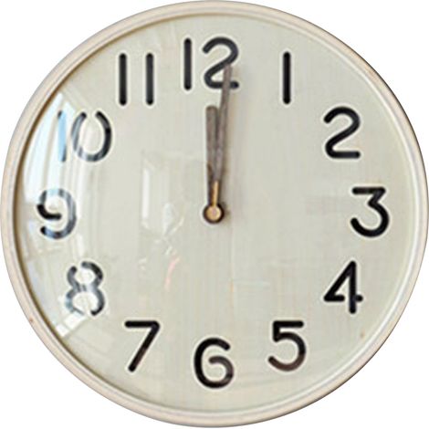 Horloge Murale Bois Silencieuse 30cm Cadre Chêne Clair Verre Transparent Mécanisme Sans Tic Tac Design Rétro pour Salon (1/5)