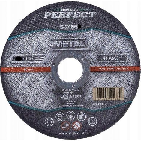 STALCO Flache Metallscheibe 115x1,0 PERFECT S-71651