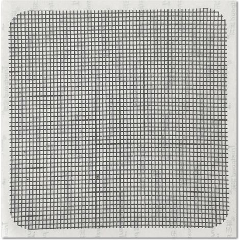 Parche de reparación, apto para mosquiteras y mallas de fibra de vidrio (negro, 10 cm x 10 cm, 20 unidades) (1/5)
