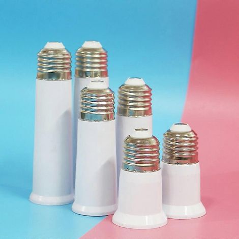 Adaptateur de douille E27 vers E27, rallonge pour lampe pour un meilleur éclairage - 120 mm (1/4)