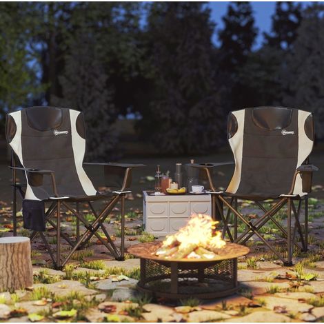 fauteuil salon siège pliable camping métal 94 x 62 x 100 HAVRYA (1/5)