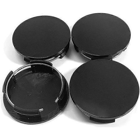 Lot de 4 cache-moyeux de roue vierges sans logo de 57 mm pour Mazda 2, 3, 5, 6, CX5, CX7, CX9 et RX8, noir (1/5)