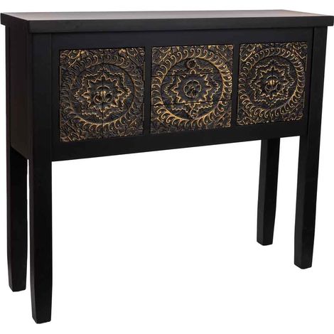 Recibidor de madera de 3 cajones y 4 puertas 95x26x80 (1/5)