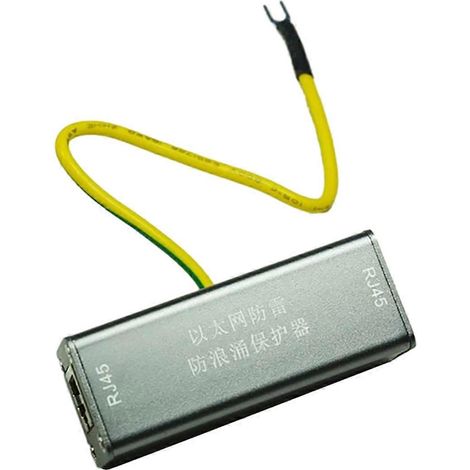 Dispositif de protection contre les surtensions Ethernet RJ45 (1 pièce) - Parafoudre Ethernet SPD 8 conducteurs - Interface de câble réseau - Surveillance (1/5)