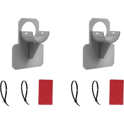Juego de 2 soportes para manguera de piscina, accesorios para piscinas elevadas, mangueras para piscinas elevadas, color gris.