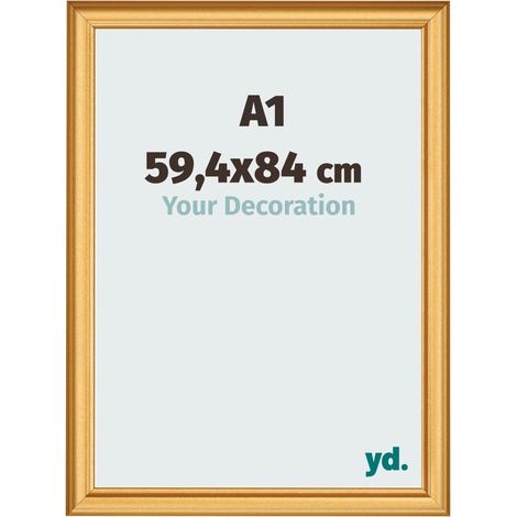 yd. - Cadre photo A1 59.4x84 - Or Mat - MDF - Lazio
