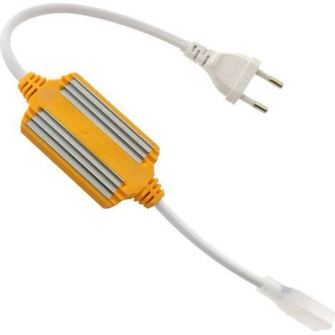 Alimentador para tira led 220V COB, 10x4mm, con conectores rápidos