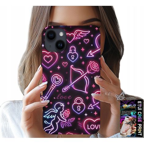 Custodia per iPhone 13 - Custodia per San Valentino, LOOT, Cupido, cuori (1/5)