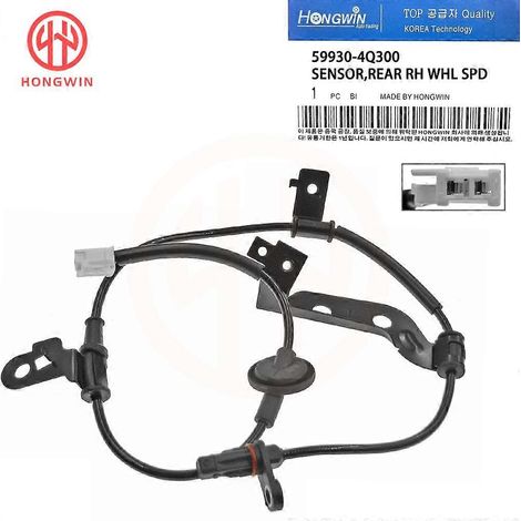 Capteur de vitesse de roue ABS avant/arrière gauche/droite pour Hyundai Sonata 2011-2016 1.6 2.0 2.4L l4 : références 59810-4Q000, 59830-4Q000 et 59910-4Q300 (arrière droit). (1/5)