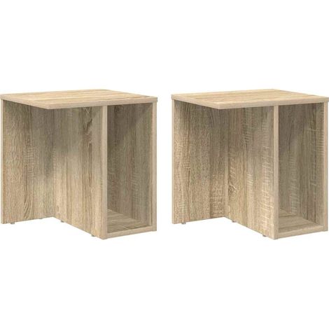Maison Exclusive - Beistelltisch 2 pcs Sonoma-Eiche 37 x 32 x 40