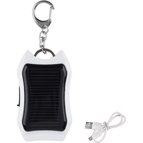 Chargeur solaire portable clé USB mini batterie externe lampe torche LED extérieur pack d'urgence pour téléphone (1/5)