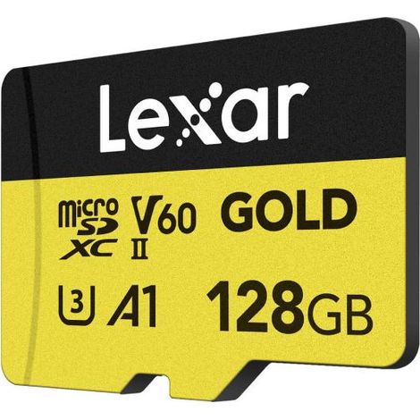 Lexar Professional GOLD 128 GB MicroSDXC UHS-II (1/2)