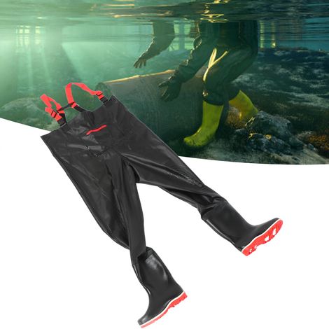 Pantalon de protection imperméable YSB233 pour adultes, hommes et femmes, combinaison pantalon de pêche, pantalon de pêche léger en PVC, taille 40 (1/5)