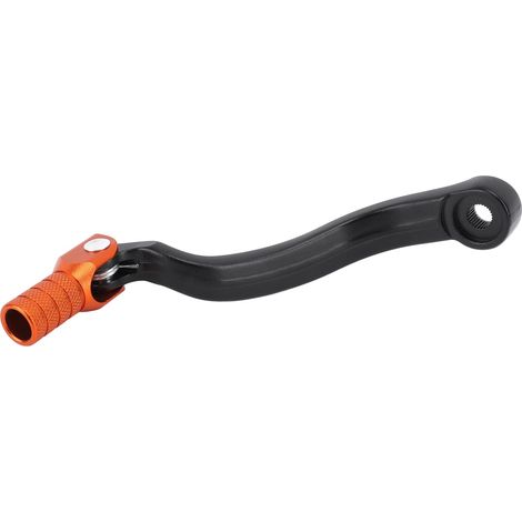 Levier de vitesses pour moto tout-terrain, forgé, stable et performant, léger, pour modèles 125, 150, 200, 250, 300, 350, 450 et 505 cm³, orange. (1/5)