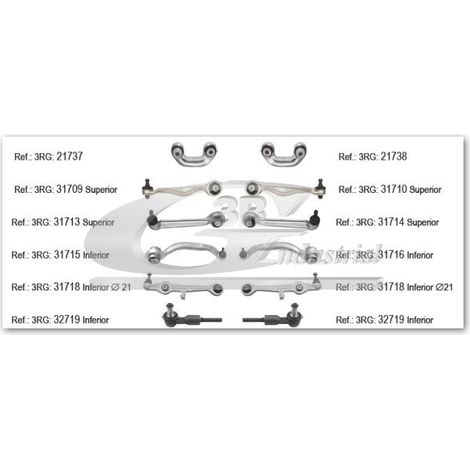 3RG 31772 KIT BRAZOS SUSPENSION DELANTERO IZQUIERDO & DERECHO