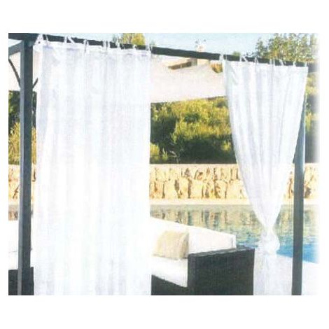 Tela de velo para cenador de poliéster 150x280 cm blanco