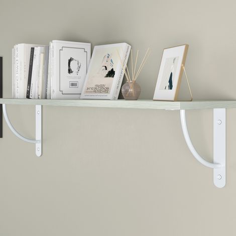 Schwerlastkonsole Weiß Wandregalhalter Regalträger Regalbodenhalter Garderobenkonsole 220mm x 220mm