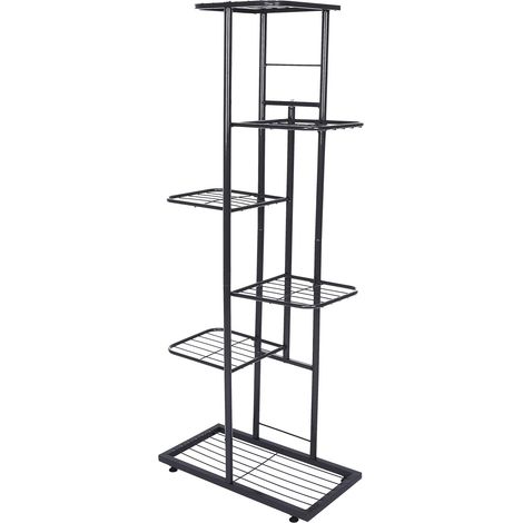 Mensola per fiori – supporti per piante antiruggine – facile installazione – per balcone o giardino – grigio scuro