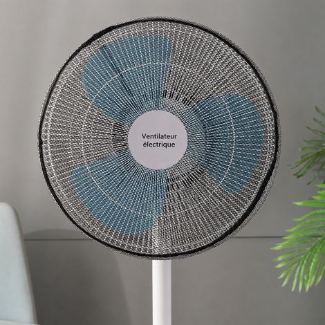 Housse filet de protection pour ventilateur rond avec élastique Noir noir 15 × 20 × 5 cm 60 g – Livraison gratuite