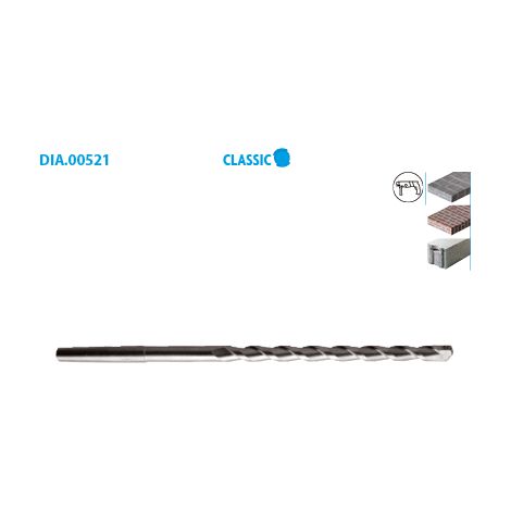 FORET PILOTE CENTREUR 10X220MM POUR TREPANS A SEC - 520001 - LEMAN (1/2)