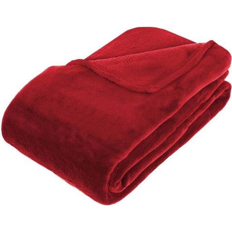 1 pièce Plaid polaire, ultra doux 180x230 cm, microfibre 100 % polyester, pour canapé lit ou camping (1/4)