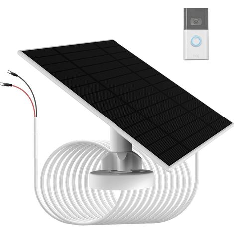6-W-Solarpanel-Ladegerät für Türklingelbatterien, einfach zu installierendes Netzteil für Video-Türklingeln und Kameras (1/5)
