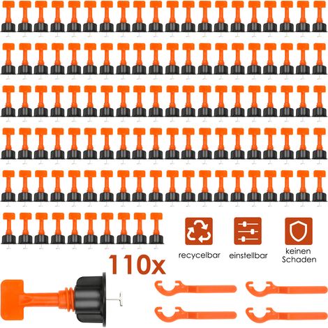 EINFEBEN Kit de système de nivellement de carreaux 220 x , réutilisable, pour la construction de sols (1/5)