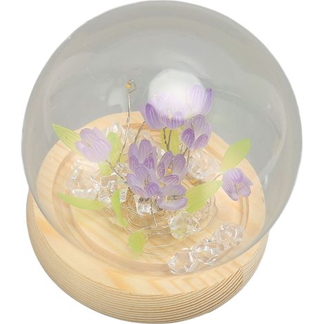 Tulpenförmiges Nachtlicht aus Acryl und Kunststoff, 1150 mAh LED, romantisches Nachtlicht für Zuhause/Wohnung (1/5)