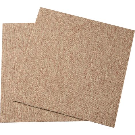 Mophorn 20"x20" Teppichquadrate, wiederverwendbare, weich gepolsterte Fliesen mit Polsterung, einfach zu installieren, DIY, Schlafzimmer, Wohnzimmer, Innen- und Außenbereich – Dunkelbraun (16 Fliesen)